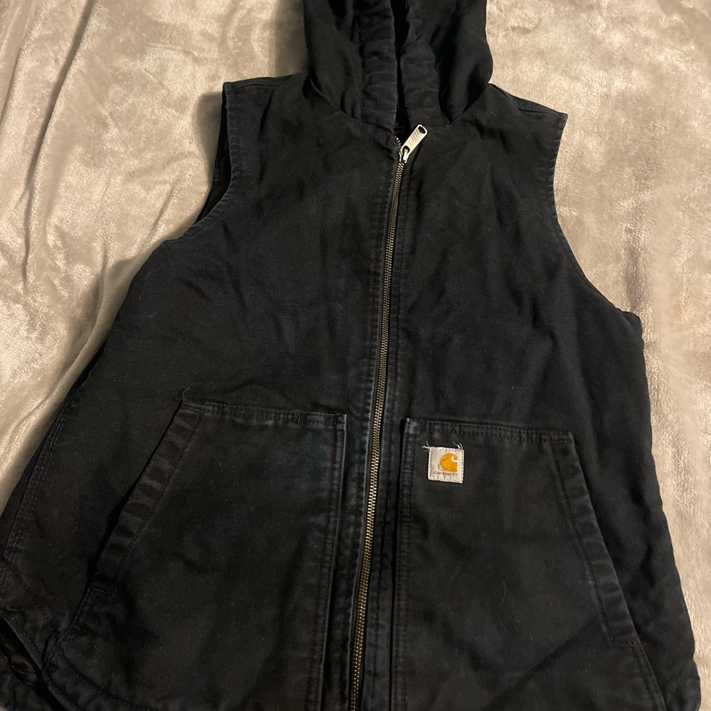 Carhartt Kids Black Hooded Vest